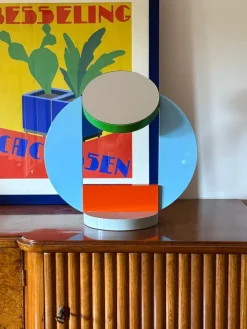 Pamono Vintage Italian Table Mirror by Michele De Lucchi, 1980s