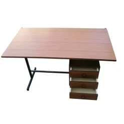 New Pamono Vintage Italian Teak Desk, 1970s