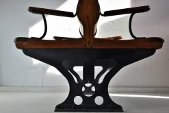 Pamono Vintage Italian Train Bench, 1920s><noscript><img width=