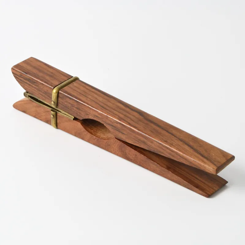 Pamono Vintage Italian Walnut and Brass Nutcracker, 1970s> Cutlery & Serving Utensils