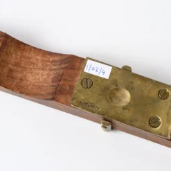 Pamono Vintage Italian Walnut and Brass Nutcracker, 1970s><noscript><img width=
