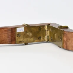 Pamono Vintage Italian Walnut and Brass Nutcracker, 1970s><noscript><img width=