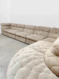 Online Pamono Vintage Ivory Beige Modular Sofa from Laauser, 1970s, Set of 7