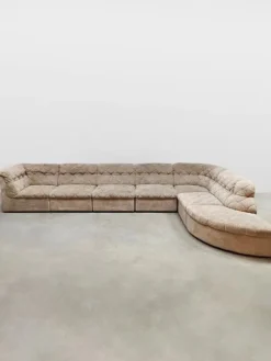 Online Pamono Vintage Ivory Beige Modular Sofa from Laauser, 1970s, Set of 7