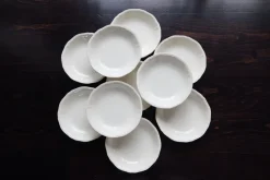Clearance Pamono Vintage Ivory Earthenware Soup Plates by Marli Fretwork, 1980s, Set of 10