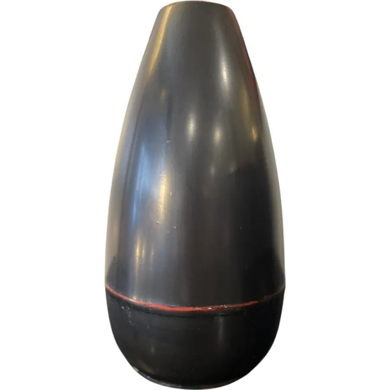 Best Pamono Vintage Japanese Black Metal Vase, 1960