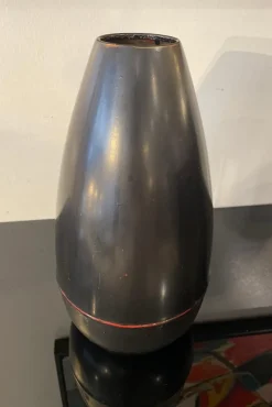 Best Pamono Vintage Japanese Black Metal Vase, 1960
