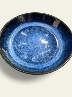 New Pamono Vintage Japanese Bowl Set in Cobalt Blue, 1970s, Set of 6