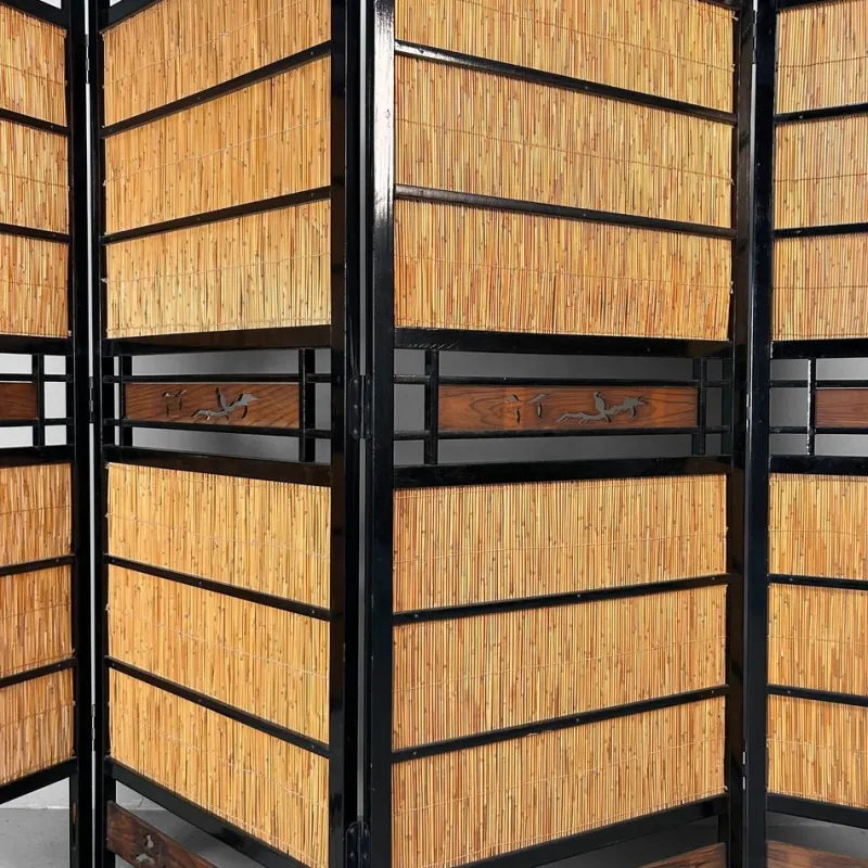 Pamono Vintage Japanese Folding Screen, 1960s> Room Dividers & Screens