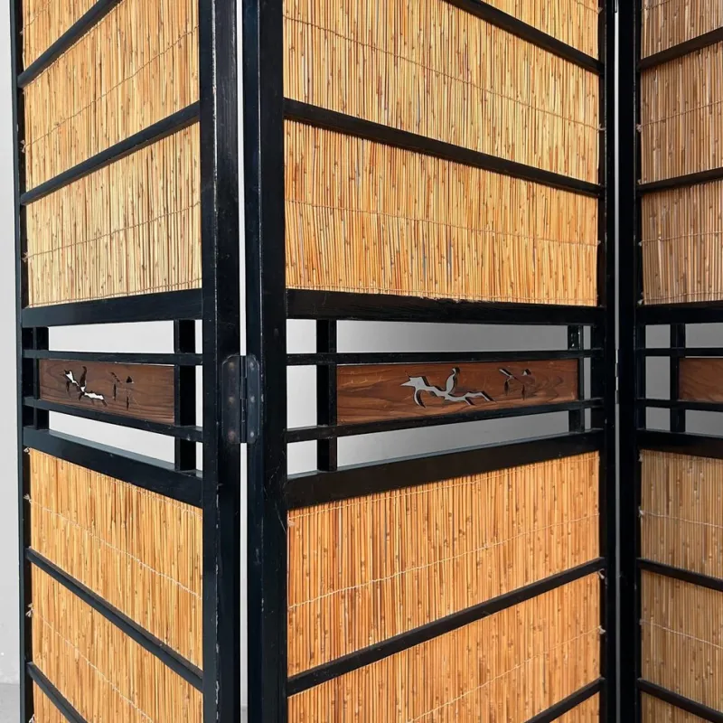 Pamono Vintage Japanese Folding Screen, 1960s> Room Dividers & Screens