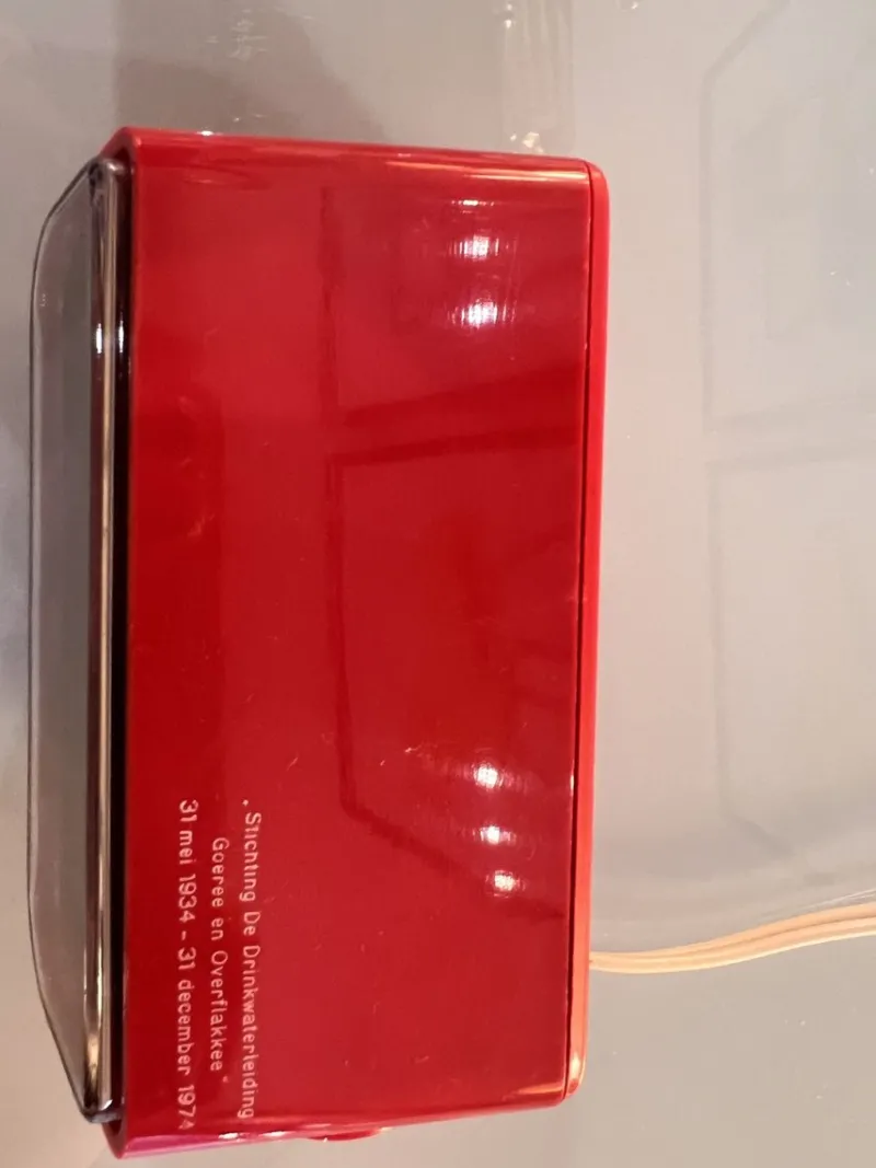 Pamono Vintage Japanese Red Copal Clock, 1970s> Clocks