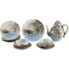 Online Pamono Vintage Japanese Tea Service in Hand Painted Porcelain, Set of 10