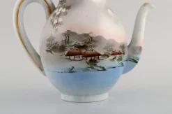Online Pamono Vintage Japanese Tea Service in Hand Painted Porcelain, Set of 10