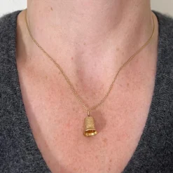 Pamono Vintage 9k Yellow Gold Charm Pendant, 1990s><noscript><img width=
