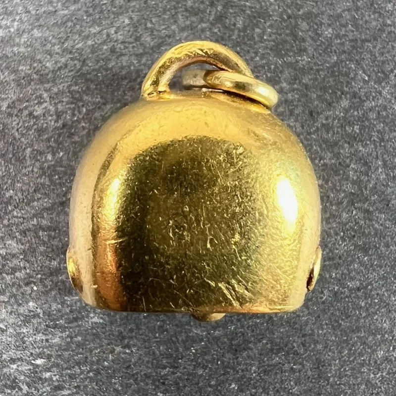 Pamono Vintage 18K Yellow Gold Cow Bell Charm Pendant, 1960s> Necklaces