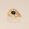Clearance Pamono Vintage 18k Yellow Gold Natural Diamond & Sapphire Ring