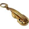 New Pamono Vintage 18k Yellow Gold Violin Charm Pendant, 1960s