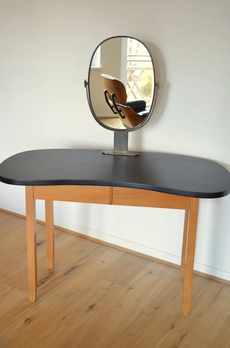 Hot Pamono Vintage Kidney-Shaped Dressing Table, 1950s