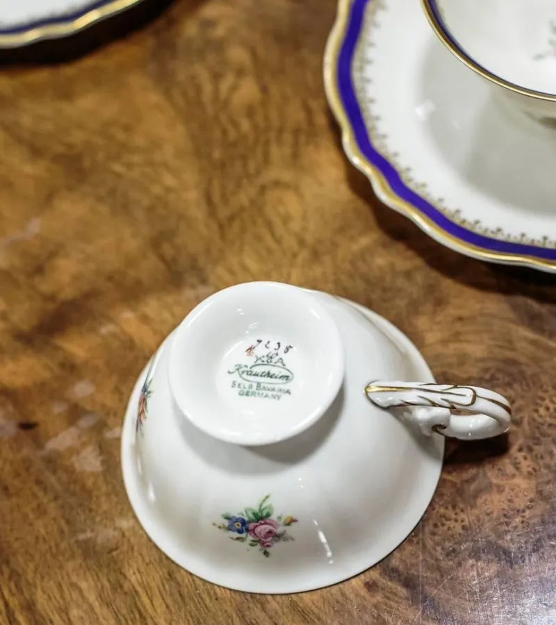 Pamono Vintage Krautheim Selb-Bavaria Coffee Service, 1950s, Set of 19> Coffee & Tea Service