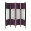 Pamono Vintage Lacquered Screen with Four Leaves> Room Dividers & Screens