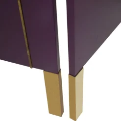 Pamono Vintage Lacquered Screen with Four Leaves><noscript><img width=