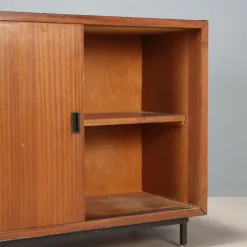 Pamono Vintage Laminate and Teak Veneer Cupboard, Italy, 1960s><noscript><img width=
