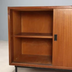 Pamono Vintage Laminate and Teak Veneer Cupboard, Italy, 1960s><noscript><img width=