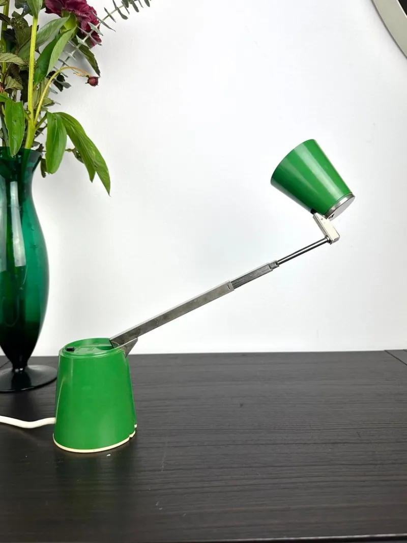 Pamono Vintage Lampette Table Lamp in Green, 1970s> Table Lamps