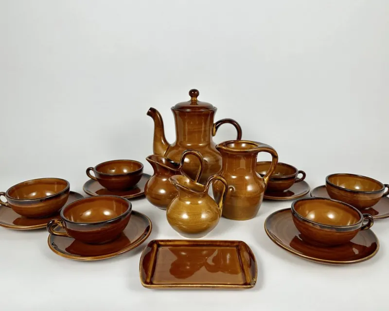 Sale Pamono Vintage Large Dishware in Ceramic from Saint Clément, Set of 66