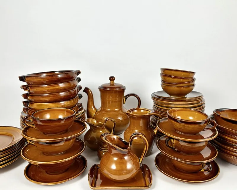 Sale Pamono Vintage Large Dishware in Ceramic from Saint Clément, Set of 66