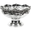 Pamono Vintage Large Silver Plated Punch Bowl Cooler with Floral Decoration