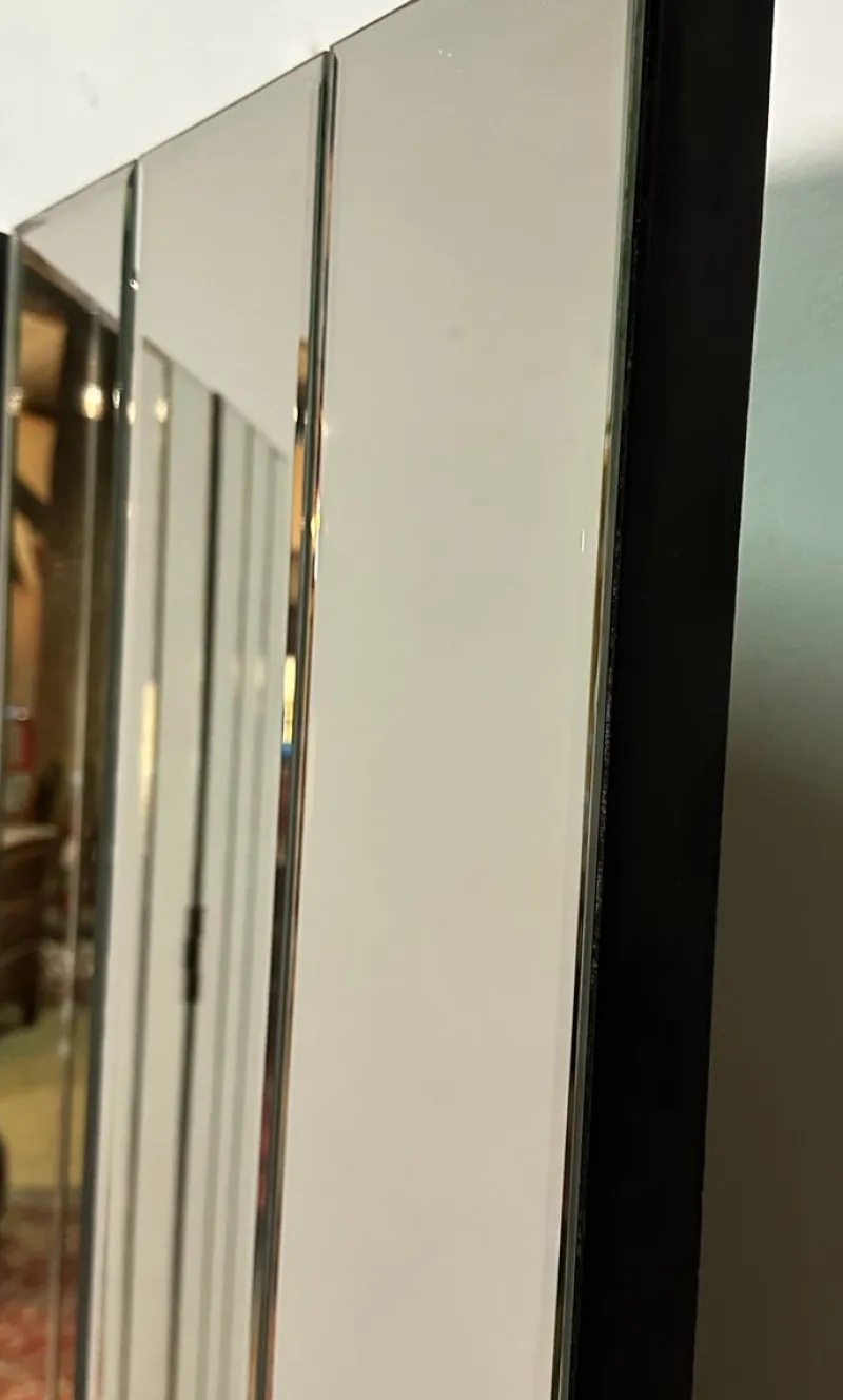 Pamono Vintage 3-Leaf Screen in Beveled Mirrors, 1980s> Room Dividers & Screens
