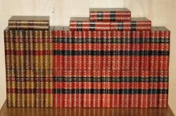 Discount Pamono Vintage Leather A4 Storage Box Files with Faux Book Fronts, Set of 37