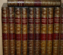 Discount Pamono Vintage Leather A4 Storage Box Files with Faux Book Fronts, Set of 37