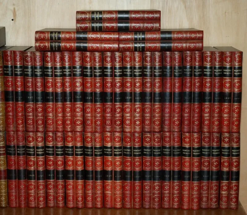 Discount Pamono Vintage Leather A4 Storage Box Files with Faux Book Fronts, Set of 37
