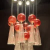 Pamono Vintage Led Ceiling Light with Handmade Murano Glass, 1970s> Ceiling Lights