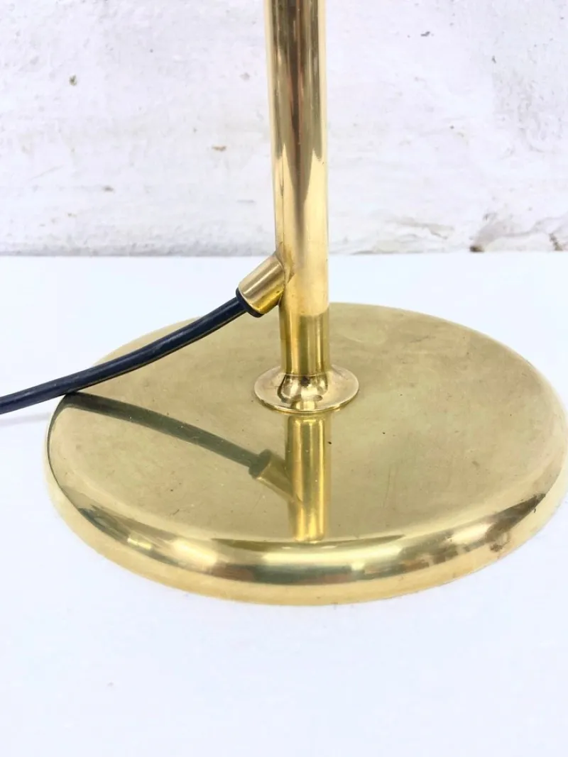 Pamono Vintage Lesan Table Lamp in Brass by Florian Schulz, 1970s> Table Lamps