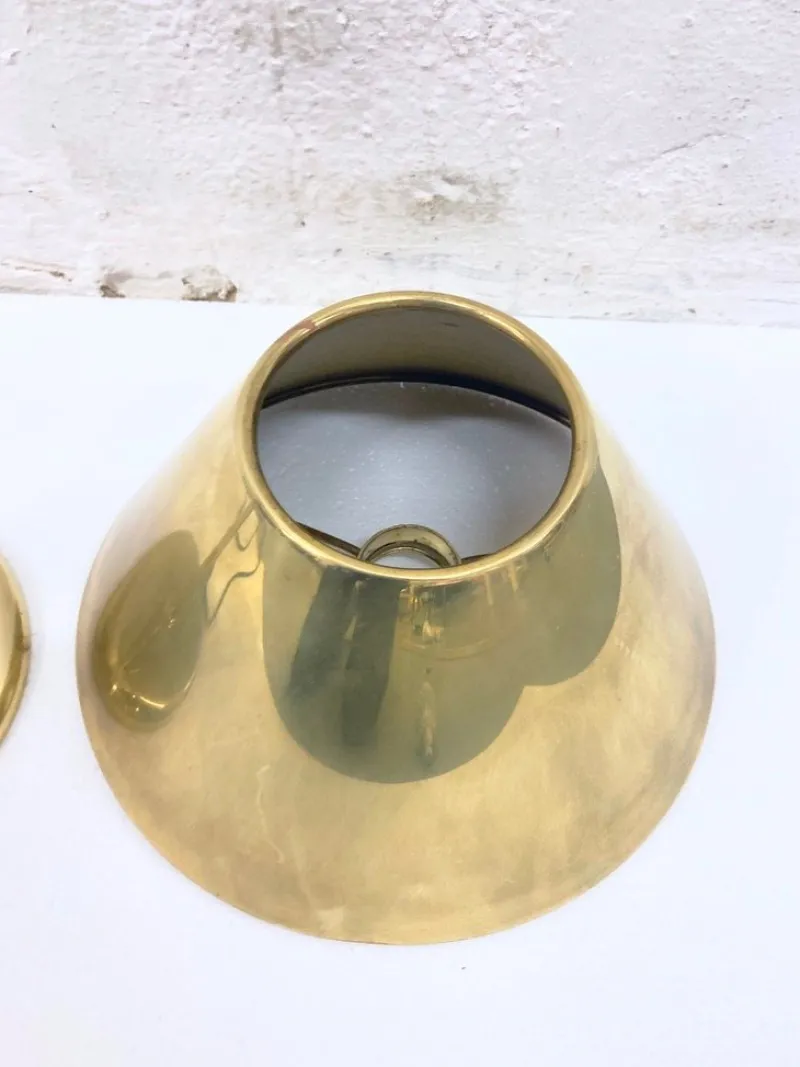 Pamono Vintage Lesan Table Lamp in Brass by Florian Schulz, 1970s> Table Lamps