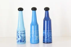 Pamono Vintage Liquor Bottles by Salvador Dali for Rosso Antico, Set of 3> Bottles, Carafes & Jugs