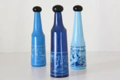 Pamono Vintage Liquor Bottles by Salvador Dali for Rosso Antico, Set of 3> Bottles, Carafes & Jugs