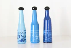 Pamono Vintage Liquor Bottles by Salvador Dali for Rosso Antico, Set of 3><noscript><img width=