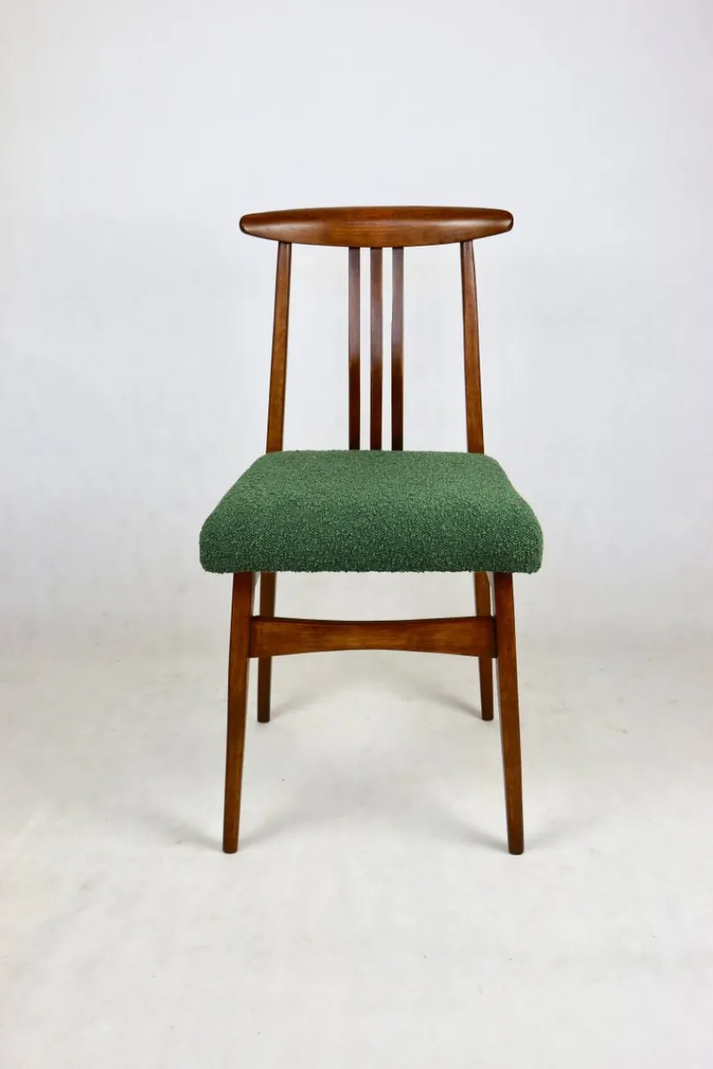 Hot Pamono Vintage Loft Chair in Green Bouclé, 1970s