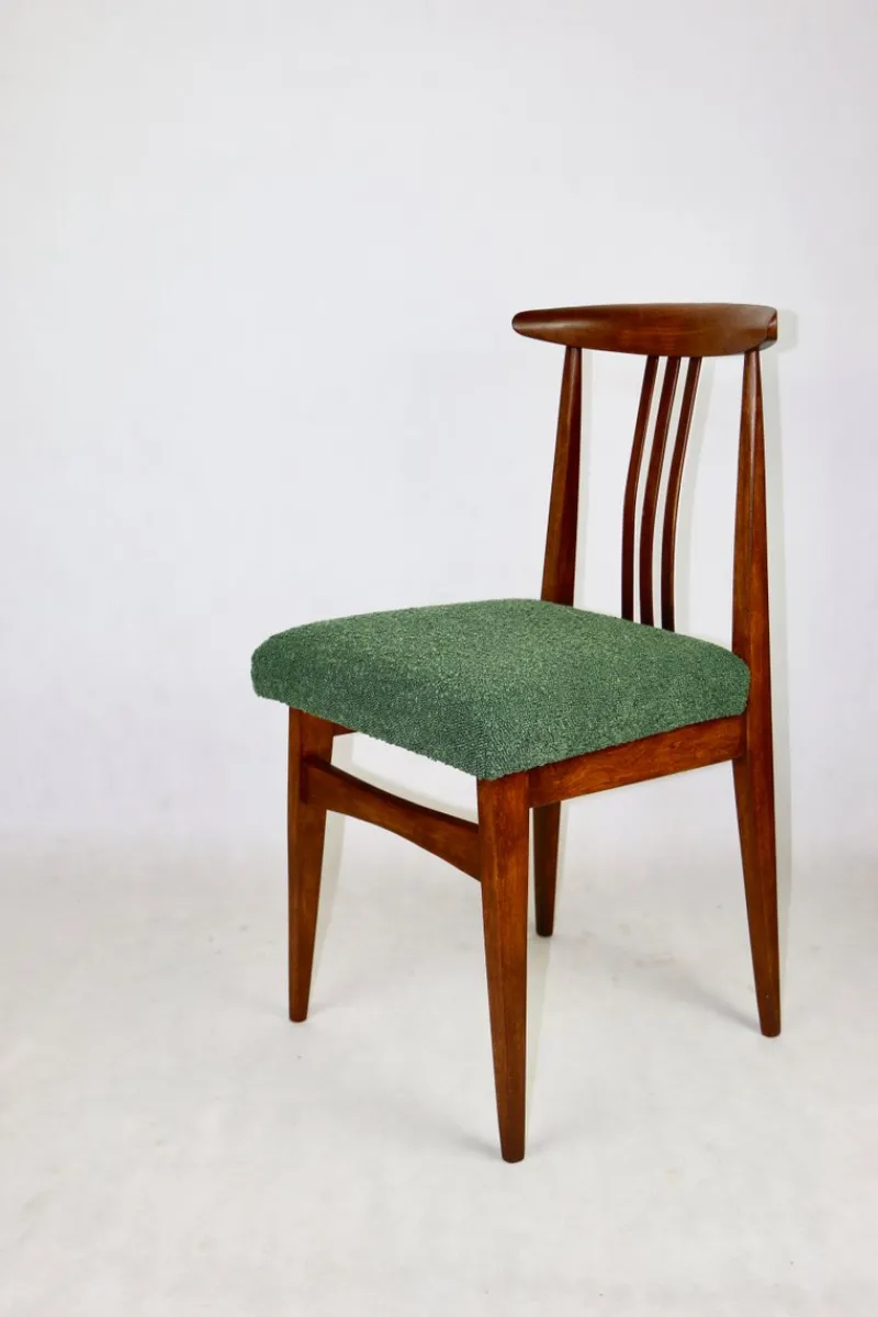 Hot Pamono Vintage Loft Chair in Green Bouclé, 1970s