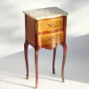 Pamono Vintage Louis XV Style Nightstand with Marble Top, 1940s> Nightstands