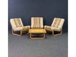 Best Pamono Vintage Lounge Chairs and Coffee Table, Set of 3
