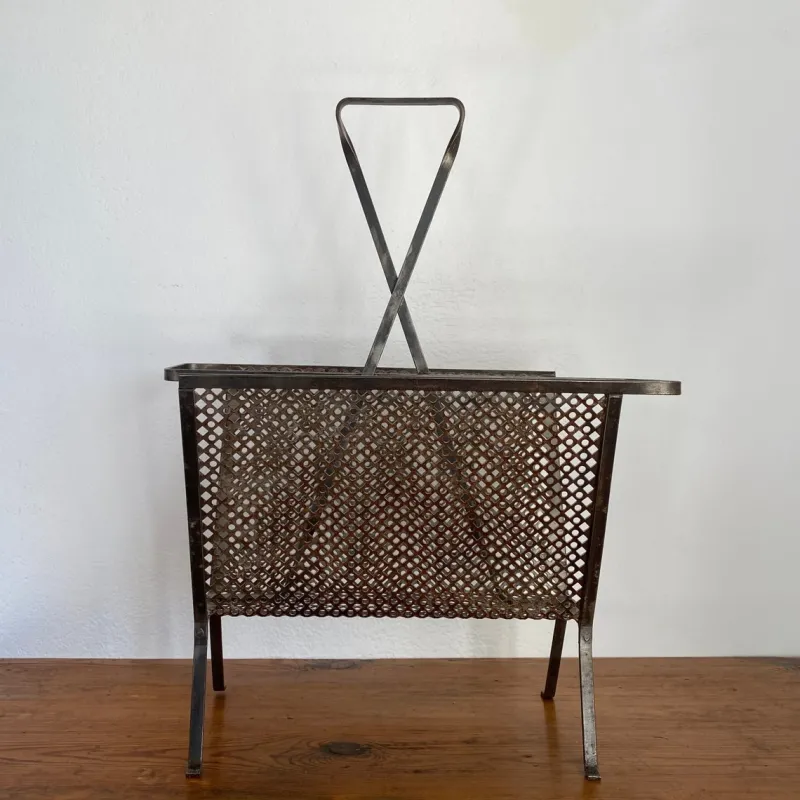 Pamono Vintage Magazine Holder by Mathieu Matégot, 1950s> Magazine Racks