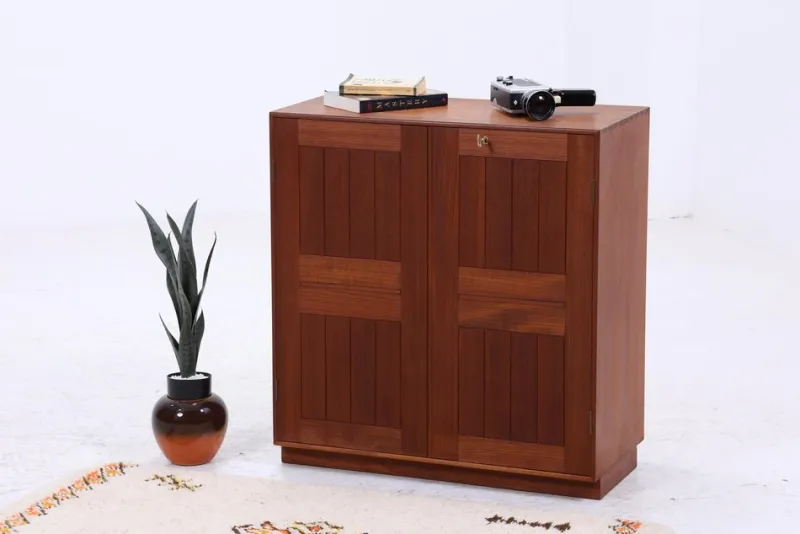 Pamono Vintage Mahogany Cabinet by Mogens Koch for Rud Rasmusson, 1980s> Cabinets & Wardrobes