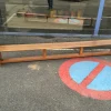 Pamono Vintage Mahogany Gymnastics Bench, 1950s> Benches