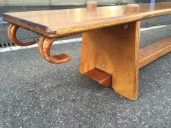 Pamono Vintage Mahogany Gymnastics Bench, 1950s><noscript><img width=