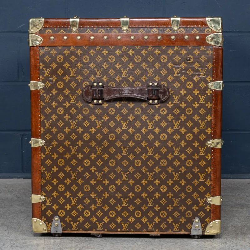 Discount Pamono Vintage Malle Haute in Monogram Canvas from Louis Vuitton, 1920